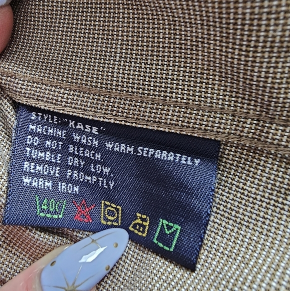 Oscar De La Renta menswear Size L button up shirt kase - Picture 6 of 6